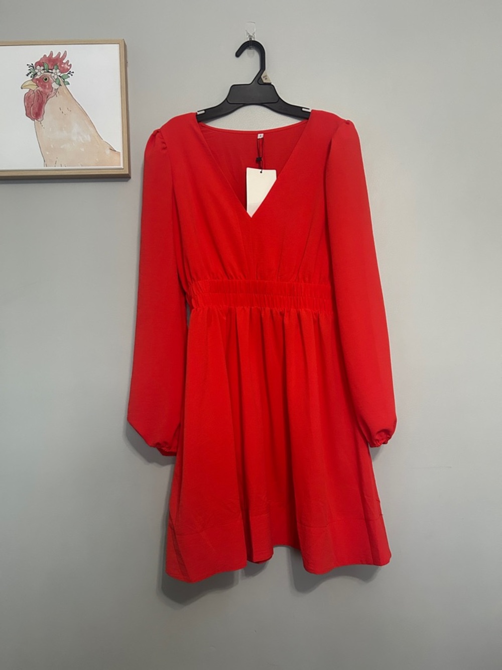 Corral V-Neck Long Sleeve Mini Dress